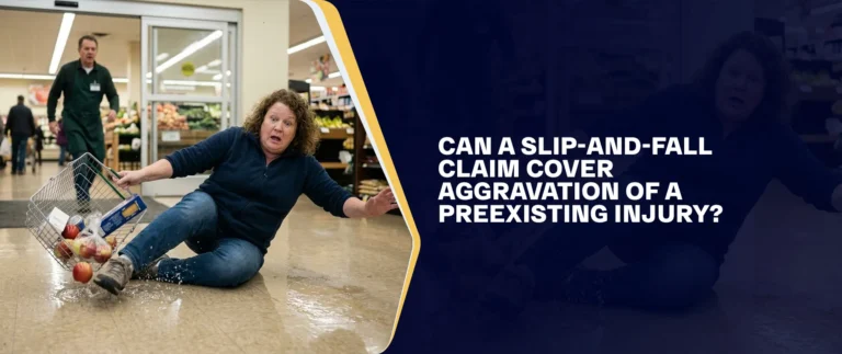 Can a Slip-and-Fall Claim Cover Aggravation of a Preexisting Injury
