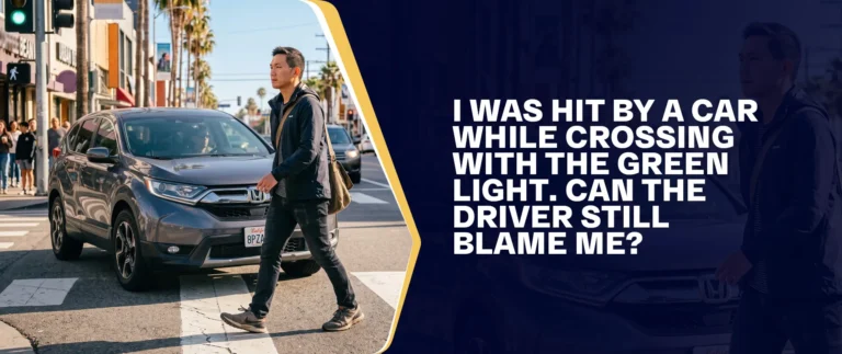 I Was Hit by a Car While Crossing with the Green Light. Can the Driver Still Blame Me