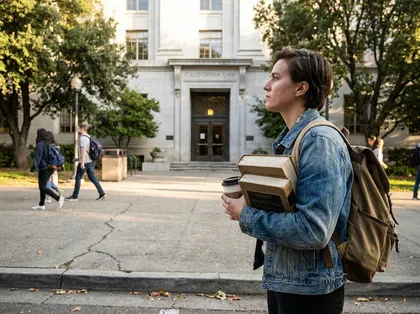 Law student preparing for the California Bar Exam