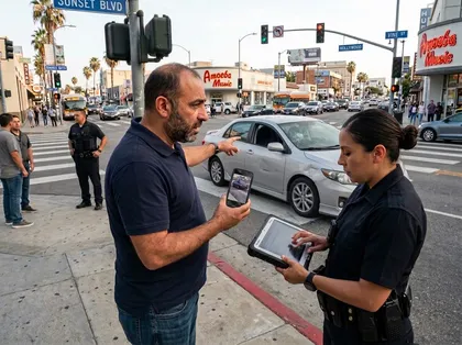 Man provides license plate evidence to police after a hit-and-run accident