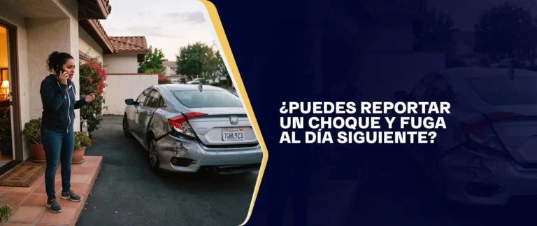 Puedes Reportar Un Choque Y Fuga Al Día Siguiente