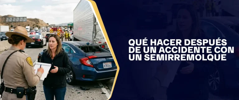 Qué Hacer Después De Un Accidente Con Un Semirremolque