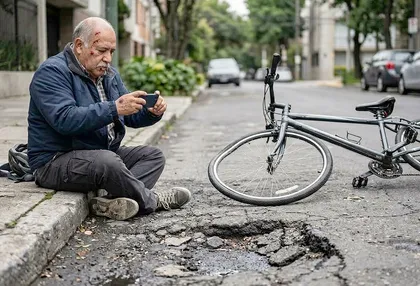 Reclamación por lesiones en bicicleta en California causadas por las condiciones peligrosas de una vía pública y por una posible negligencia de una agencia gubernamental