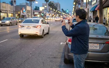 Víctima de un atropello con fuga en California que grabó el vehículo que se daba a la fuga tras un choque sin daños visibles
