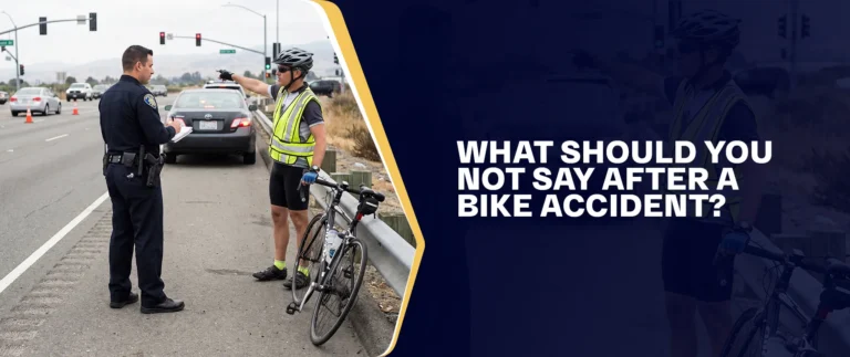 What Should You Not Say After a Bike Accident