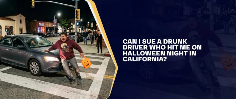 Can I Sue a Drunk Driver Who Hit Me on Halloween Night in California