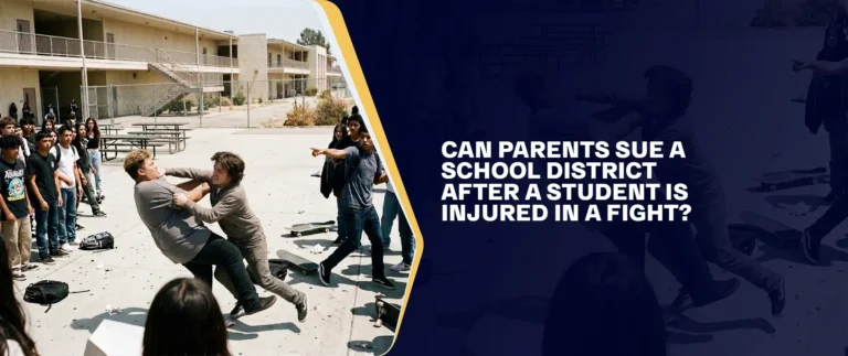 Can Parents Sue a School District After a Student Is Injured in a Fight