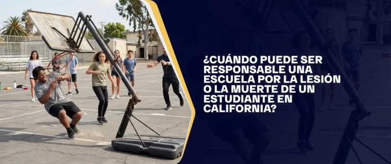 ¿Cuándo Puede Ser Responsable una Escuela por la Lesión o la Muerte de un Estudiante en California?