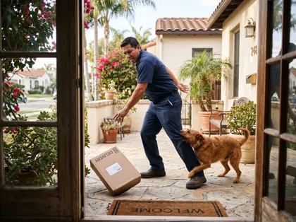 Delivery driver attacked by a dog while working in Alhambra