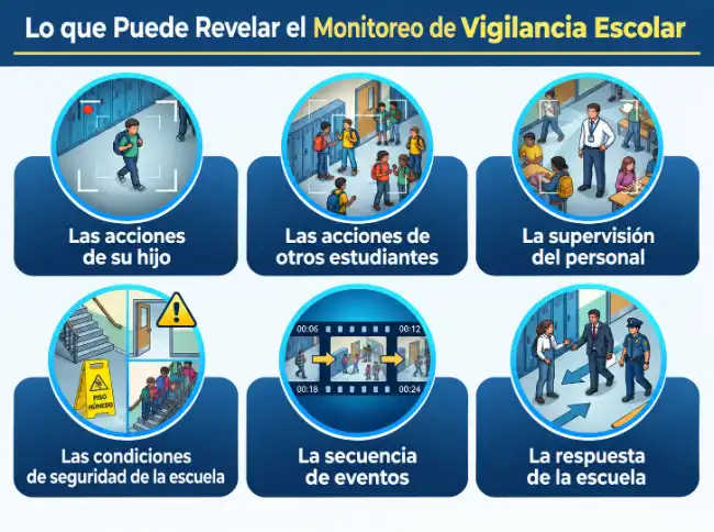 Lo que las imágenes de las cámaras de vigilancia de los colegios pueden revelar sobre los incidentes
