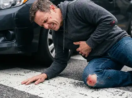 Pedestrian injured after being struck by a car in a San Francisco crosswalk
