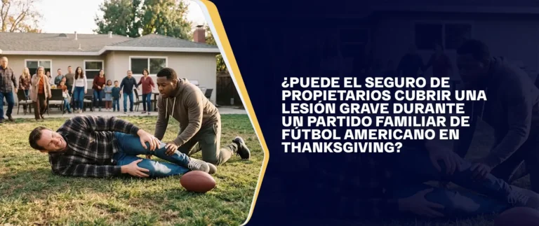 ¿Puede el Seguro de Propietarios Cubrir una Lesión Grave Durante un Partido Familiar de Fútbol Americano en Thanksgiving?