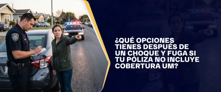 Qué Opciones Tienes Después de un Choque y Fuga Si Tu Póliza No Incluye Cobertura UM