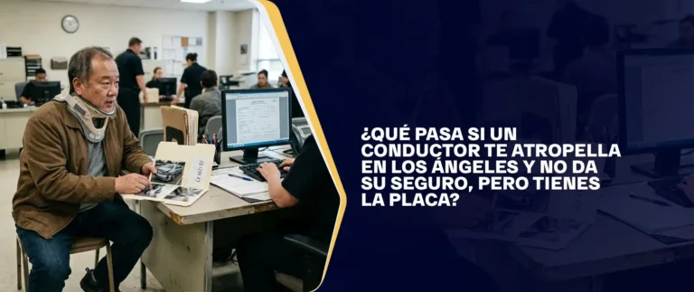 ¿Qué Pasa si un Conductor Te Atropella en Los Ángeles y No Da Su Seguro, Pero Tienes la Placa?