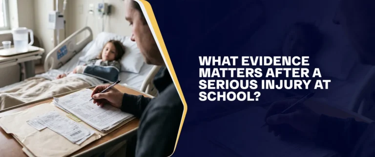 What Evidence Matters After a Serious Injury at School