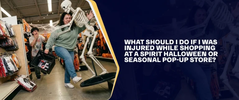 What Should I Do If I Was Injured While Shopping at a Spirit Halloween or Seasonal Pop-Up Store