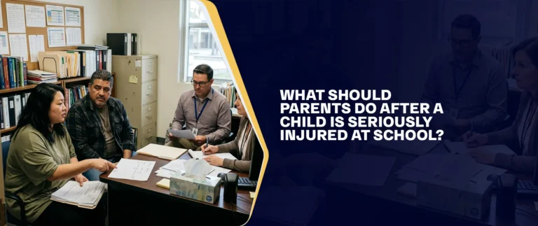 What Should Parents Do After a Child Is Seriously Injured at School