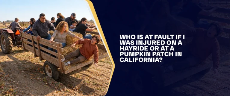 Who Is At Fault If I Was Injured On A Hayride Or At A Pumpkin Patch In California