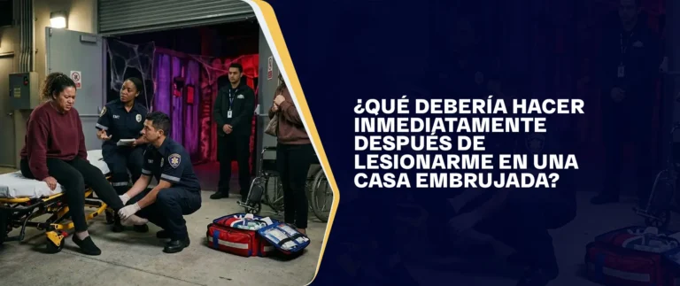 ¿Qué Debería Hacer Inmediatamente Después de Lesionarme en una Casa Embrujada